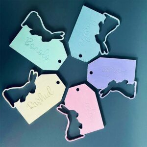 Lilyway Designs Personalised Gift Tags Easter Bunny