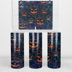 Jack-O-Glitter Skinny Tumbler