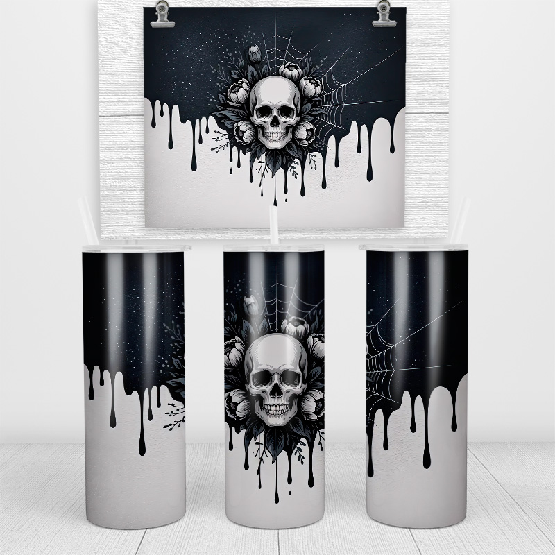 Midnight Bloom Skinny Tumbler