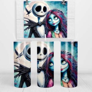 Eternal Love Jack and Sally Skinny Tumbler