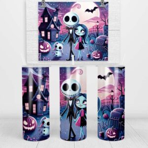 Starlit Stroll in Halloween Town Skinny Tumbler