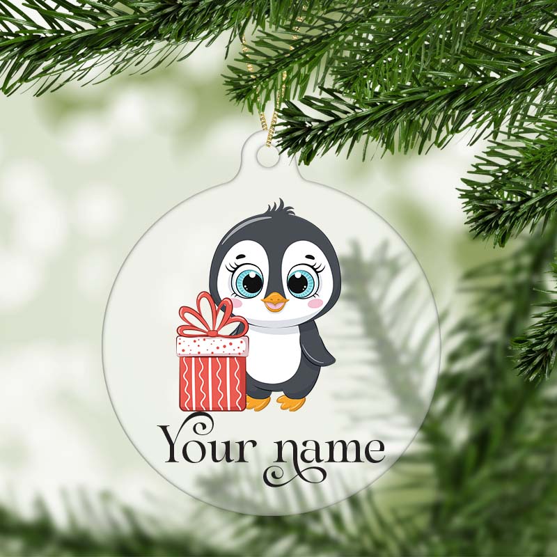 Arctic Penguin Christmas Ornament