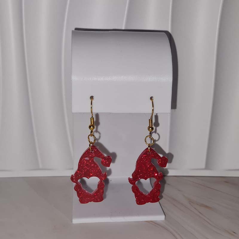 Santa Hat Elf Christmas Earrings
