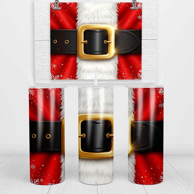Santa Suit Skinny Tumbler