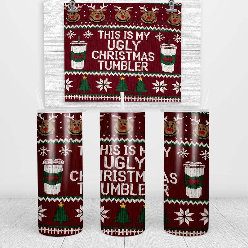 Ugly Christmas Skinny Tumbler