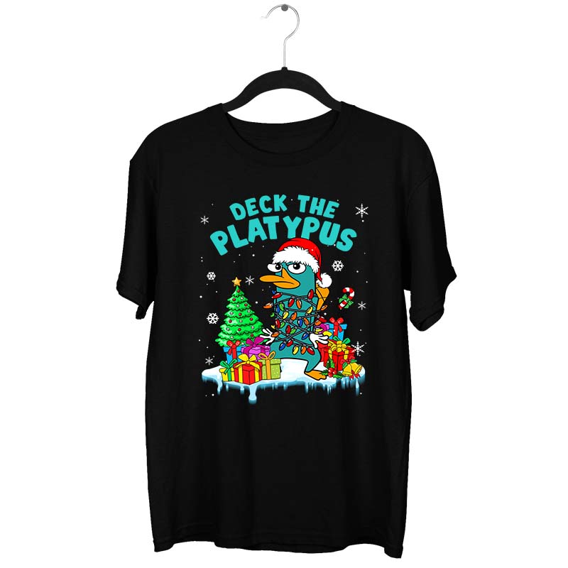 Deck The Platypus Christmas T-Shirt