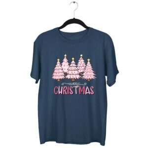 Pretty Pink Christmas Trees T-Shirt