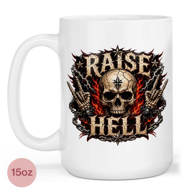 Raise Hell Heavy Metal 15oz Mug